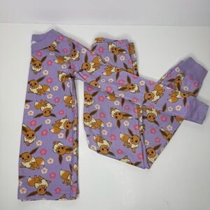 Hanna Andersson 110cm (US 5) Long Sleeve Pants Pajamas Pokemon Eevee